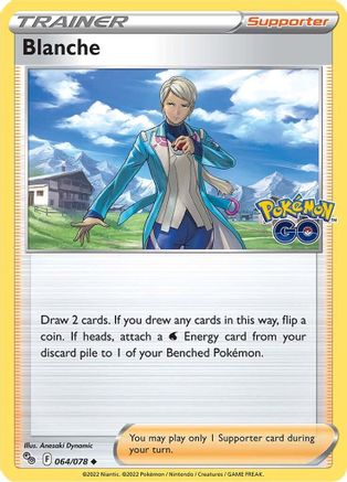 Blanche 064/078 - Reverse Holofoil Pokemon GO - Uncommon