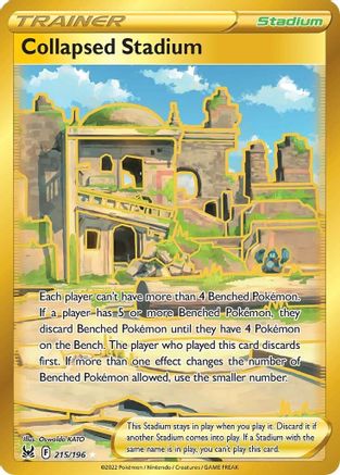 Collapsed Stadium (Secret) 215/196 - Holofoil SWSH11 Lost Origin - Secret Rare