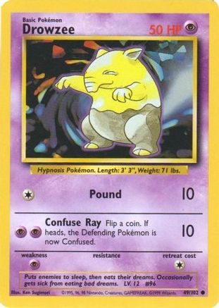 Drowzee 049/102 Base Set - Common