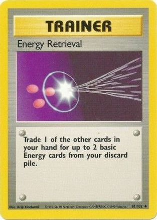Energy Retrieval 081/102 Base Set - Uncommon