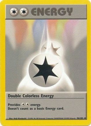 Double Colorless Energy 096/102 Base Set - Uncommon