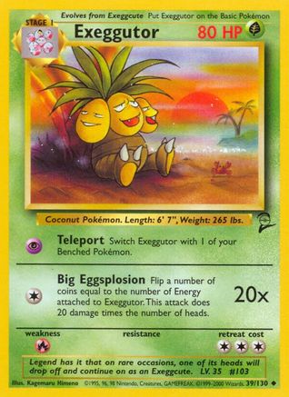 Exeggutor 039/130 Base Set 2 - Uncommon