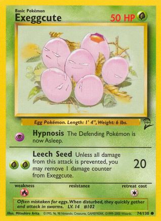 Exeggcute 074/130 Base Set 2 - Common