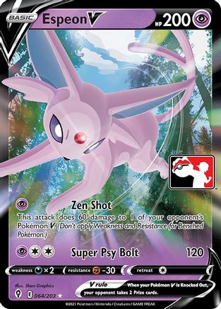 Espeon V 064 - Holofoil Prize Pack Series Cards - Ultra Rare