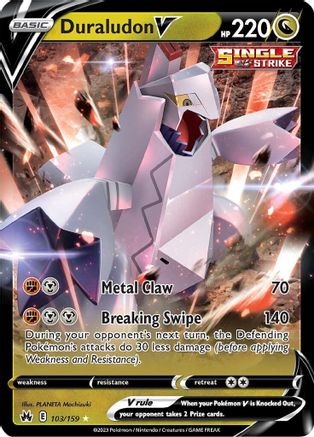 Duraludon V 103/159 - Holofoil Crown Zenith - Ultra Rare