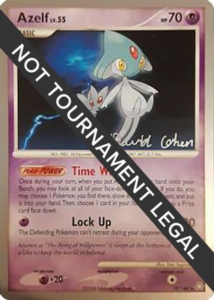 Azelf - 2009 (David Cohen) 019 World Championship Decks - Rare