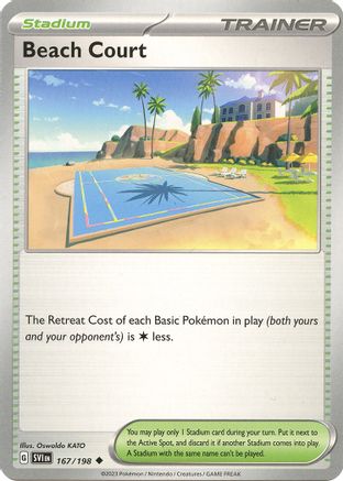 Beach Court 167/198 SV01 Scarlet & Violet Base Set - Uncommon