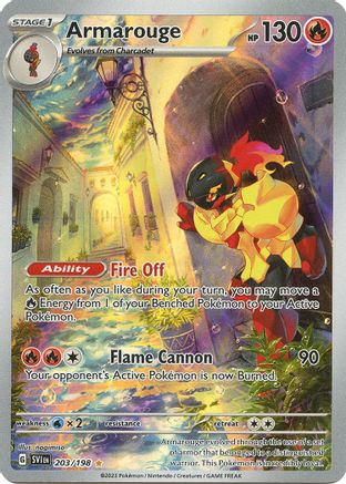 Armarouge 203/198 - Holofoil SV01 Scarlet & Violet Base Set - Illustration Rare