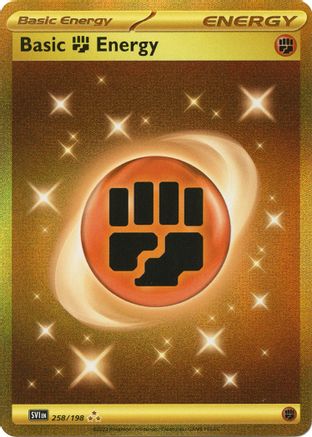 Basic Fighting Energy 258/198 - Holofoil SV01 Scarlet & Violet Base Set - Hyper Rare