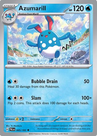 Azumarill 045/193 SV02 Paldea Evolved - Uncommon