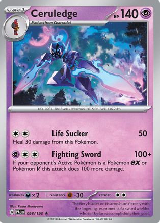 Ceruledge 098/193 - Reverse Holofoil SV02 Paldea Evolved - Rare