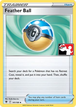 Feather Ball 141/189 - Holofoil Prize Pack Series Cards - Uncommon