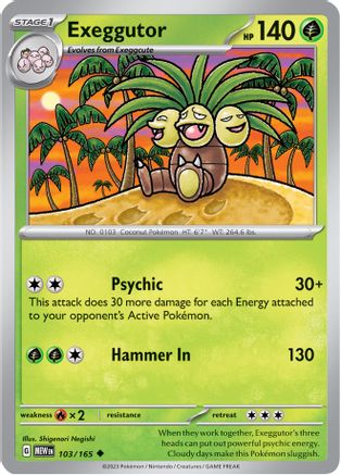 Exeggutor 103/165 SV Scarlet & Violet 151 - Uncommon