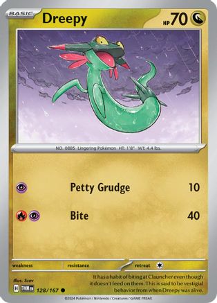 Dreepy 128/167 - Reverse Holofoil SV06 Twilight Masquerade - Common