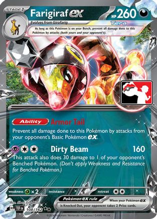 Farigiraf ex 108/162 - Holofoil Prize Pack Series Cards - Double Rare