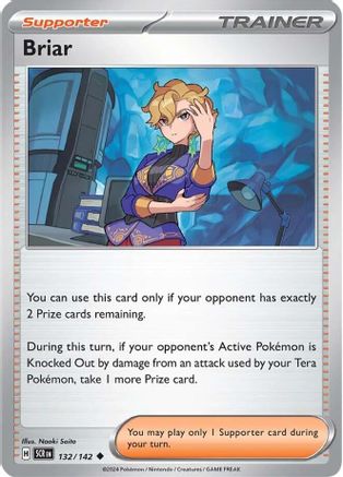 Briar 132/142 - Reverse Holofoil SV07 Stellar Crown - Uncommon