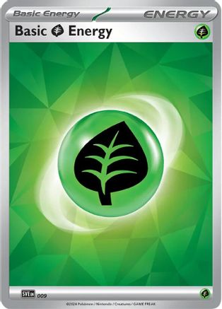 Basic Grass Energy 009 SV07 Stellar Crown - Common
