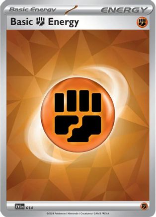 Basic Fighting Energy 014 - Holofoil SV07 Stellar Crown - Common