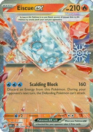Eiscue ex (Holiday Calendar) 042/197 - Holofoil Miscellaneous Cards & Products - Double Rare