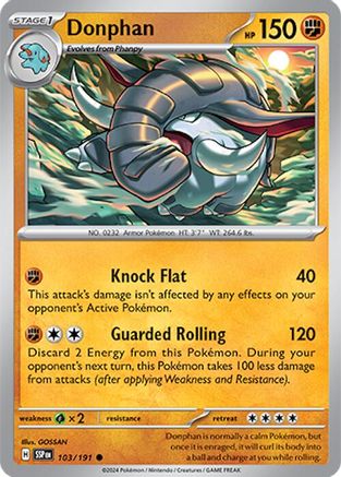 Donphan 103/191 SV08 Surging Sparks - Common