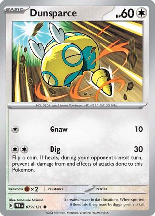 Dunsparce 079/131 SV Prismatic Evolutions - Common
