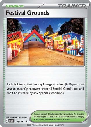 Festival Grounds 108/131 - Reverse Holofoil SV Prismatic Evolutions - Uncommon
