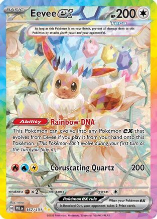 Eevee ex 167/131 - Holofoil SV Prismatic Evolutions - Special Illustration Rare