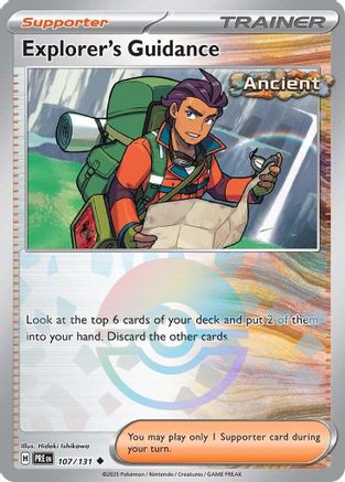 Explorer's Guidance (Poke Ball Pattern) 107/131 - Holofoil SV Prismatic Evolutions - Uncommon
