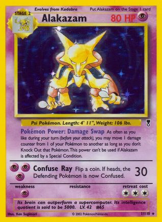 Alakazam 001 - Reverse Holofoil Legendary Collection - Holo Rare