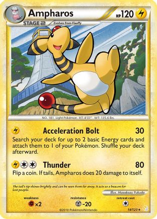 Ampharos 014 HeartGold SoulSilver - Rare