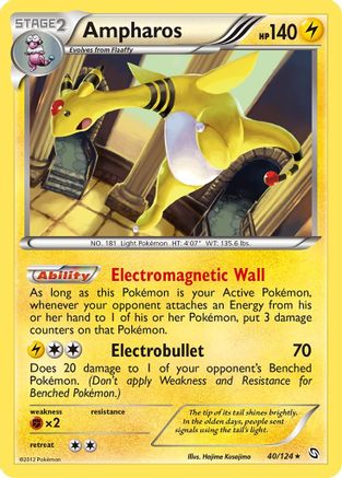 Ampharos 040 - Holofoil Dragons Exalted - Holo Rare