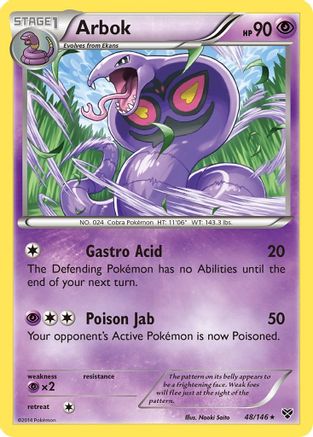 Arbok 048 XY Base Set - Rare