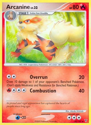Arcanine 050 - Reverse Holofoil Supreme Victors - Uncommon