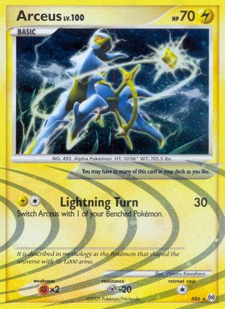 Arceus (AR6) AR6 - Holofoil Arceus - Holo Rare