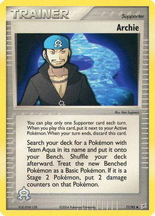 Archie 071 - Reverse Holofoil Team Magma vs Team Aqua - Uncommon
