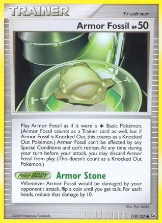 Armor Fossil 119 - Reverse Holofoil Platinum - Common