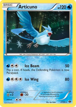 Articuno 027/99 - Reverse Holofoil Next Destinies - Holo Rare