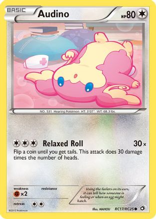 Audino RC17/RC25 - Holofoil Legendary Treasures Radiant Collection - Common