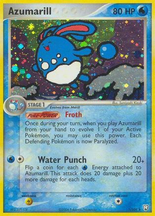 Azumarill 001 - Reverse Holofoil Team Rocket Returns - Holo Rare