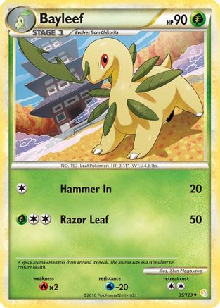 Bayleef 035 - Reverse Holofoil HeartGold SoulSilver - Uncommon