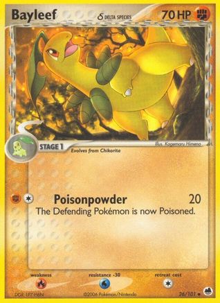 Bayleef (Delta Species) 026 - Reverse Holofoil Dragon Frontiers - Uncommon