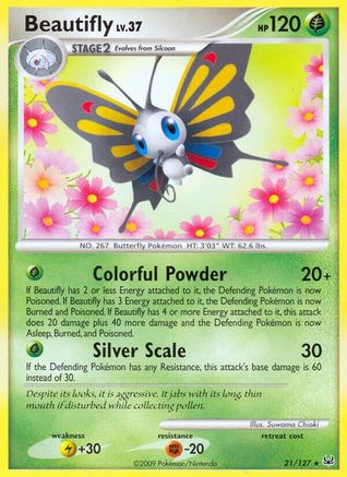 Beautifly 021 - Reverse Holofoil Platinum - Rare
