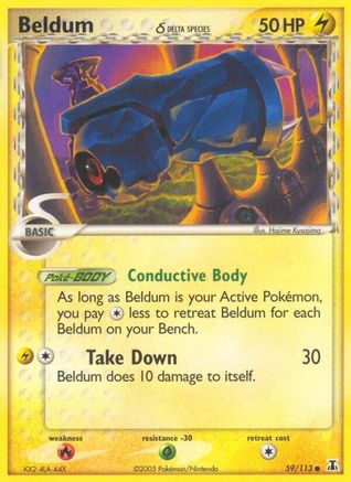 Beldum (Delta Species) 059/113 - Reverse Holofoil Delta Species - Common