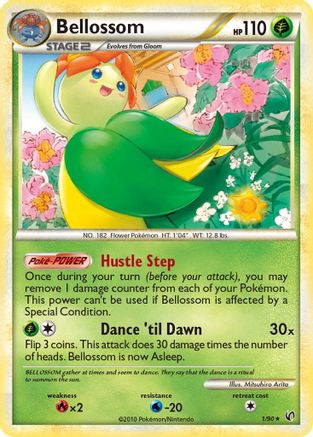 Bellossom 001 - Holofoil Undaunted - Holo Rare