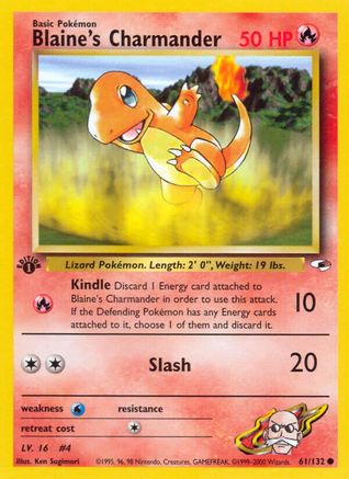 Blaine's Charmander 061/132 - Unlimited Gym Heroes - Common