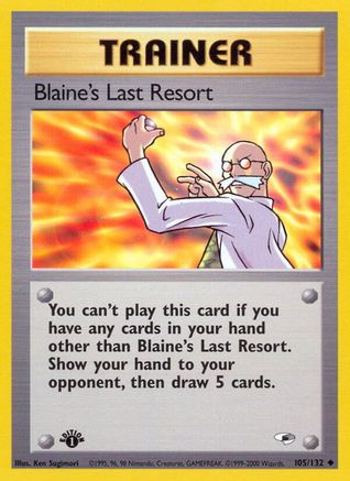 Blaine's Last Resort 105/132 - Unlimited Gym Heroes - Uncommon