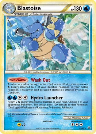 Blastoise 013 - Reverse Holofoil Unleashed - Rare