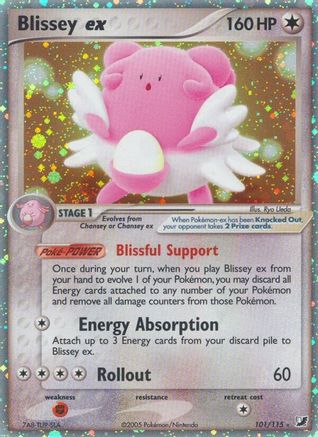 Blissey ex 101 - Holofoil Unseen Forces - Ultra Rare
