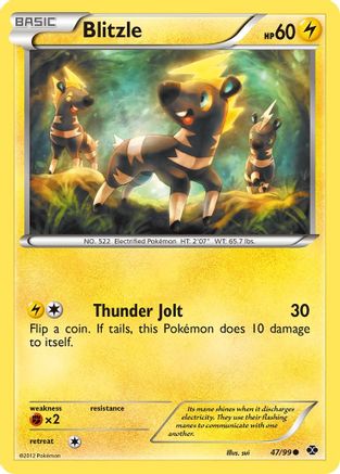 Blitzle 047 - Reverse Holofoil Next Destinies - Common