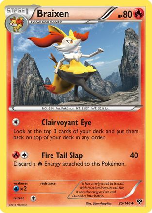 Braixen 025/146 XY Base Set - Uncommon